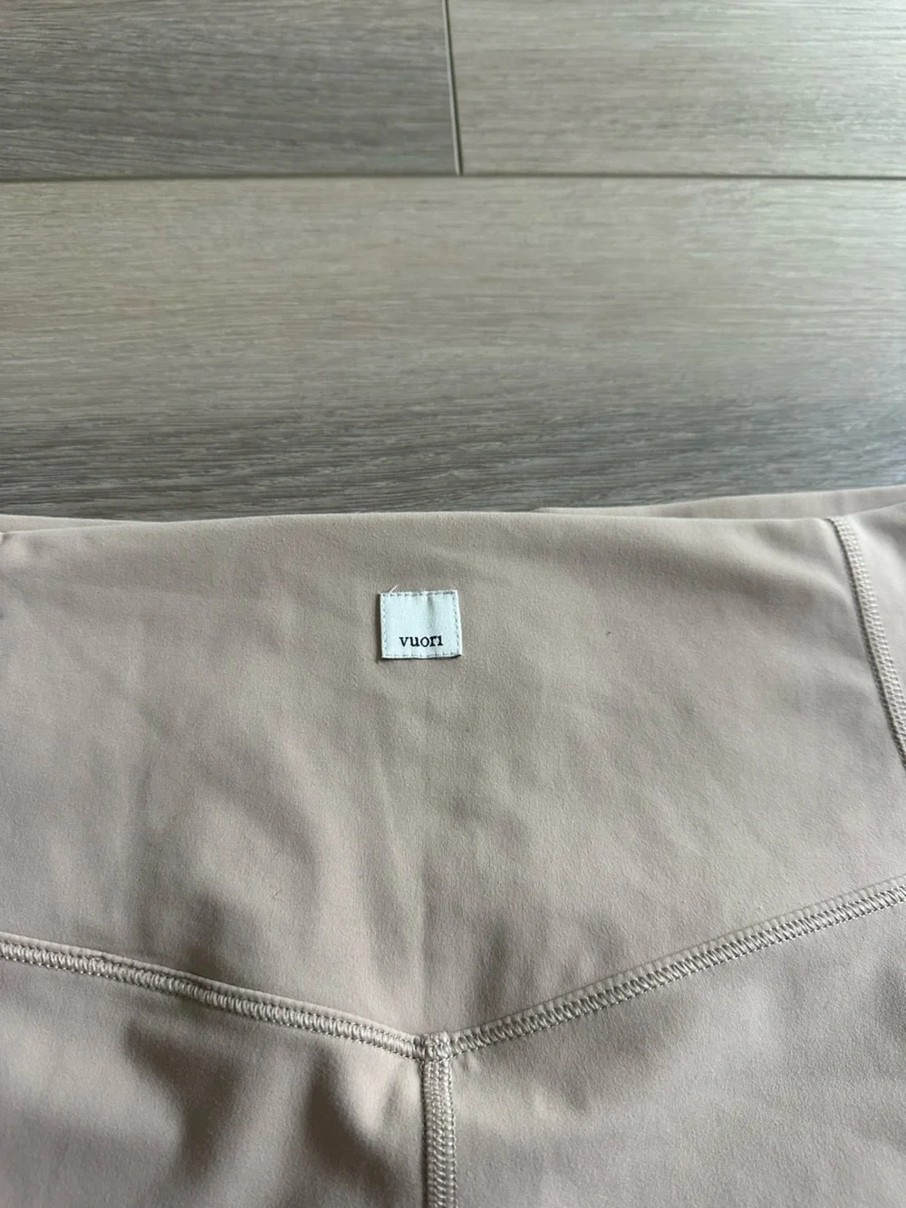 Vuori Light Beige Wide Leg Flare Leggings